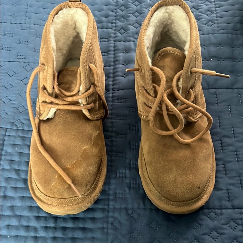 UGG Brown Suede Ankle Boots with Crepe Sole
